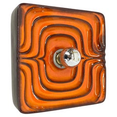 Applique pop art cubique psychédélique en lave grasse de PAN CERAMICS, Allemagne, 1970 n°2