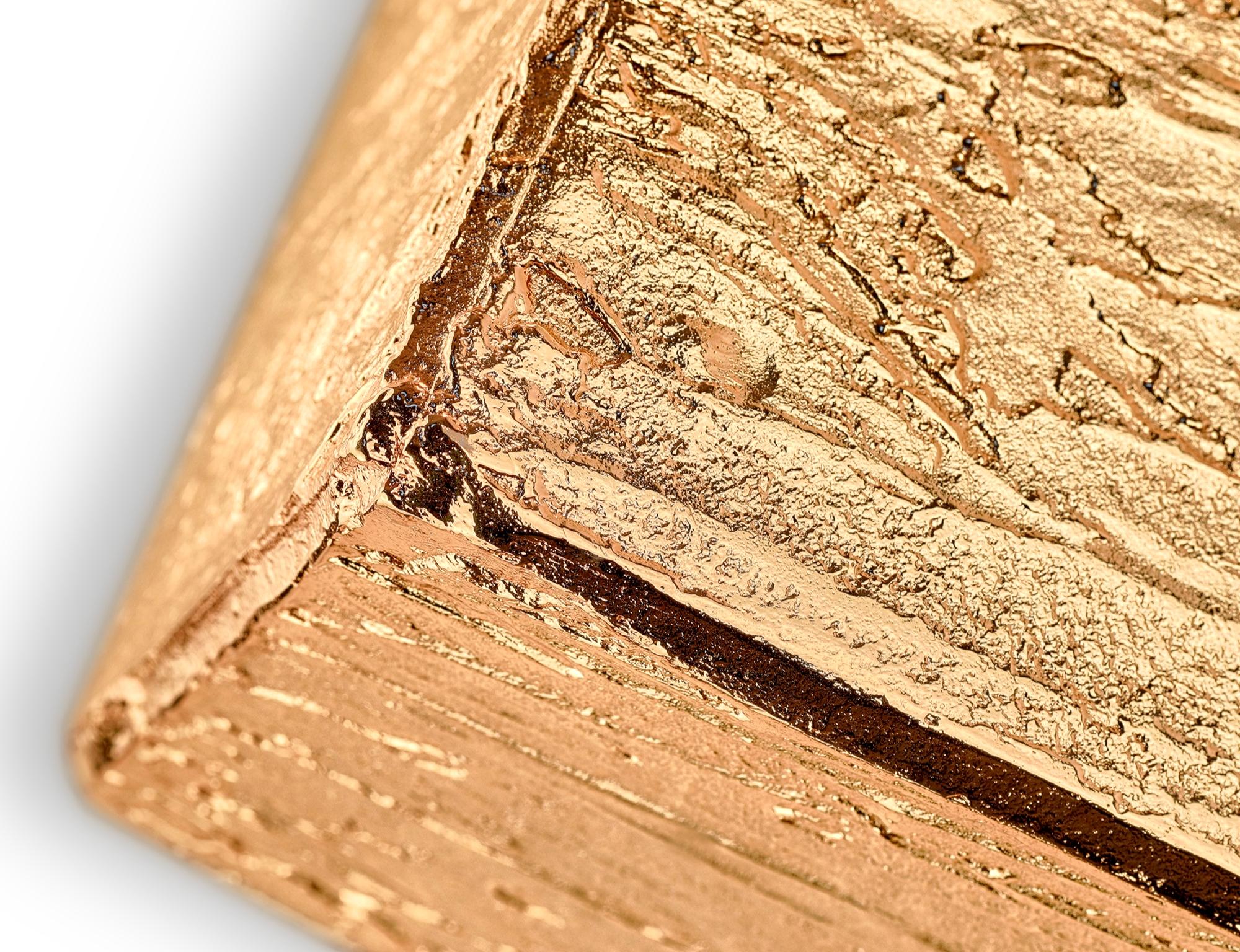 Intagliato a mano Lampada da parete Cubic Sconces Small - Fonderia di ottone e metallo fusi a mano - Boca Do Lobo in vendita