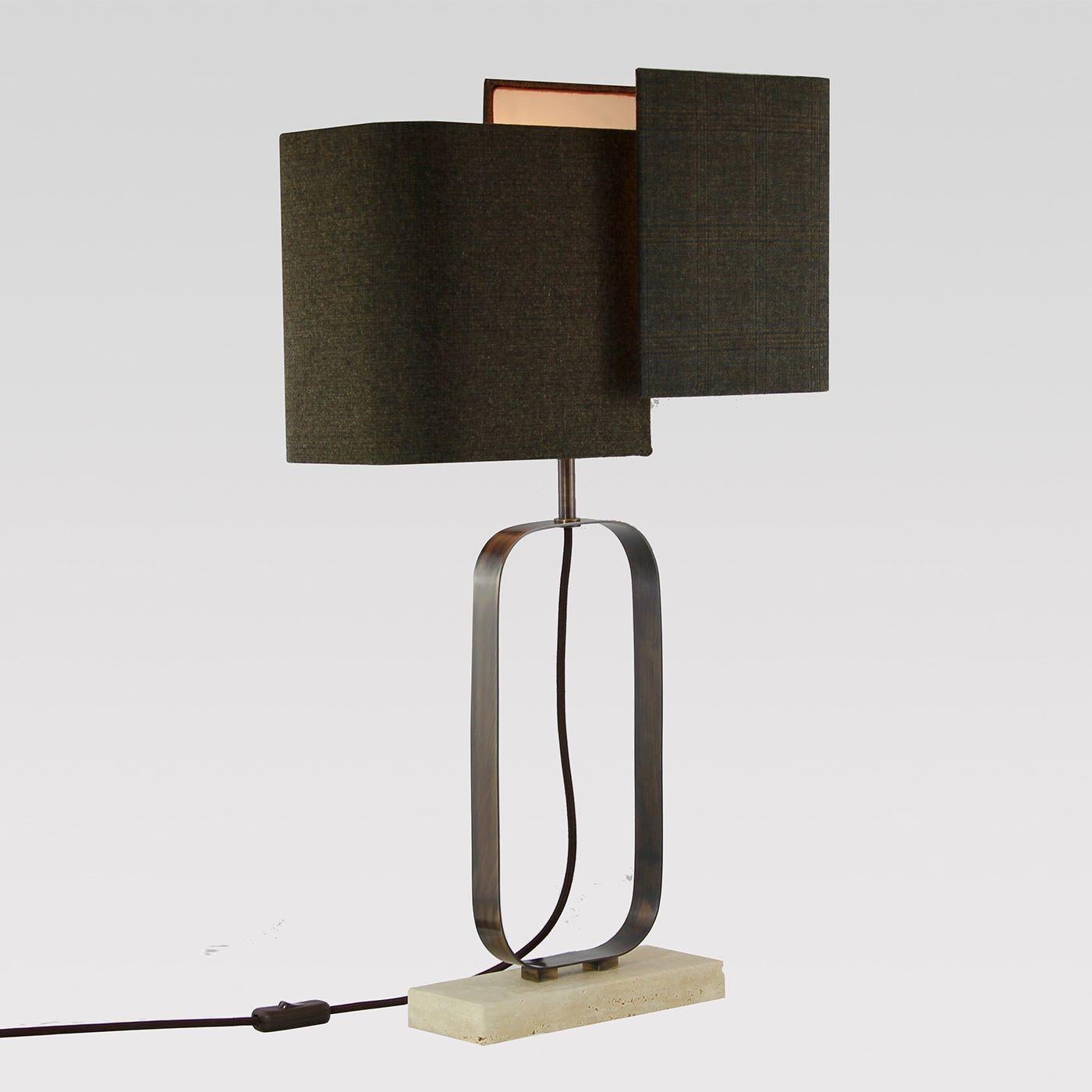 Italian Cubic Table Lamp For Sale