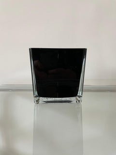 Cubic Vase by Anatole Riecke for La Coupole, Representing Jean Gabin, 1958