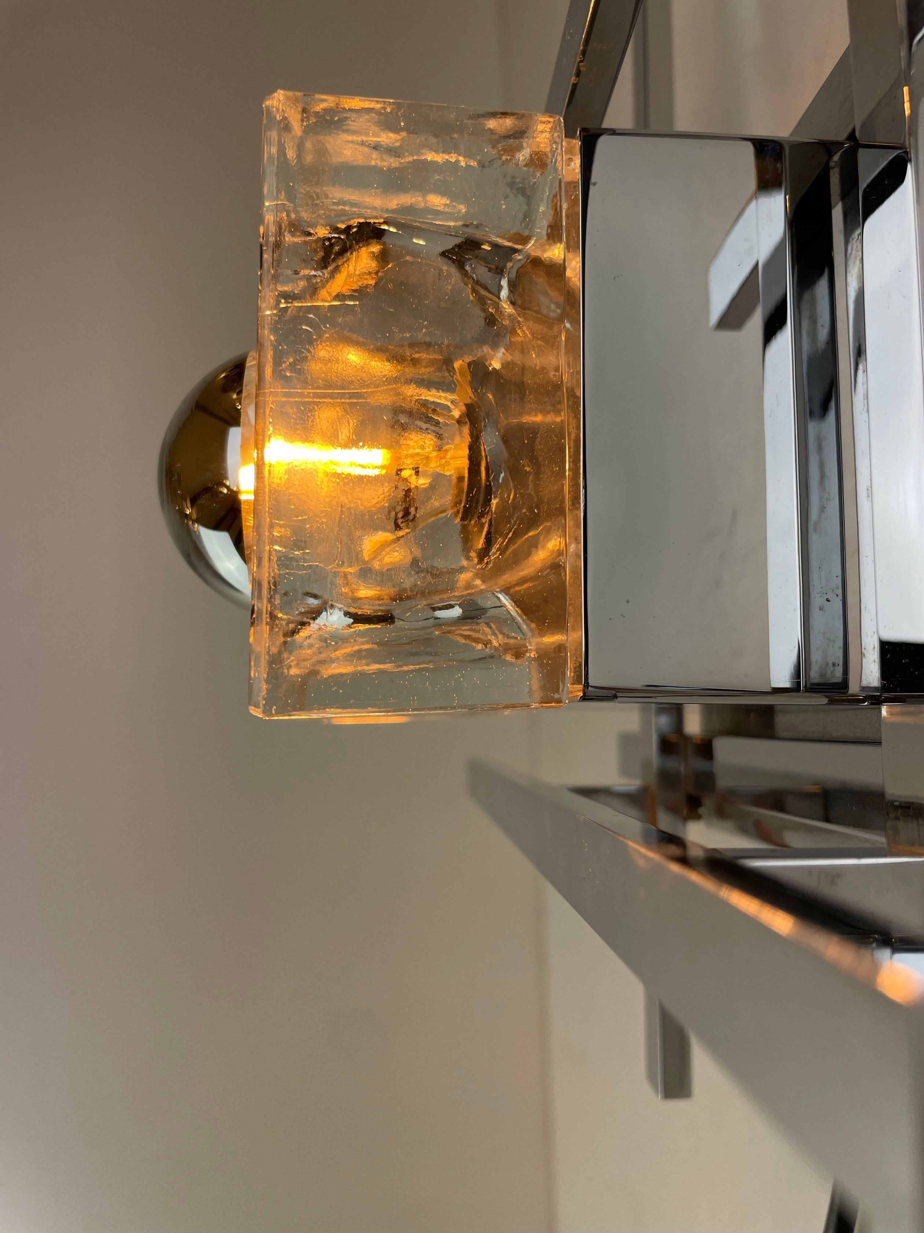 Cubic, Lámpara de pared de Gaetano Sciolari, años 70 en venta 4