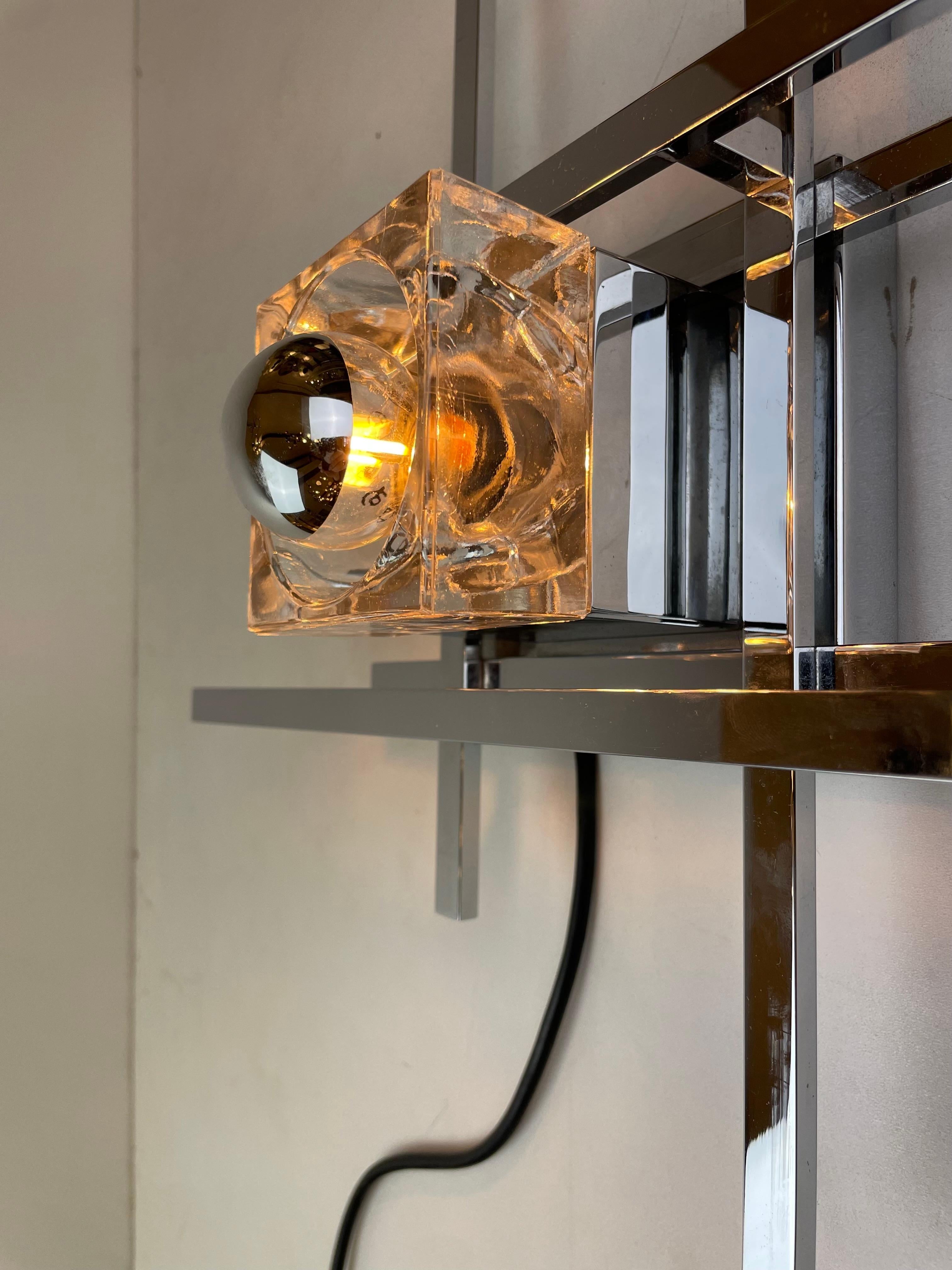 Cubic, Lámpara de pared de Gaetano Sciolari, años 70 en venta 6