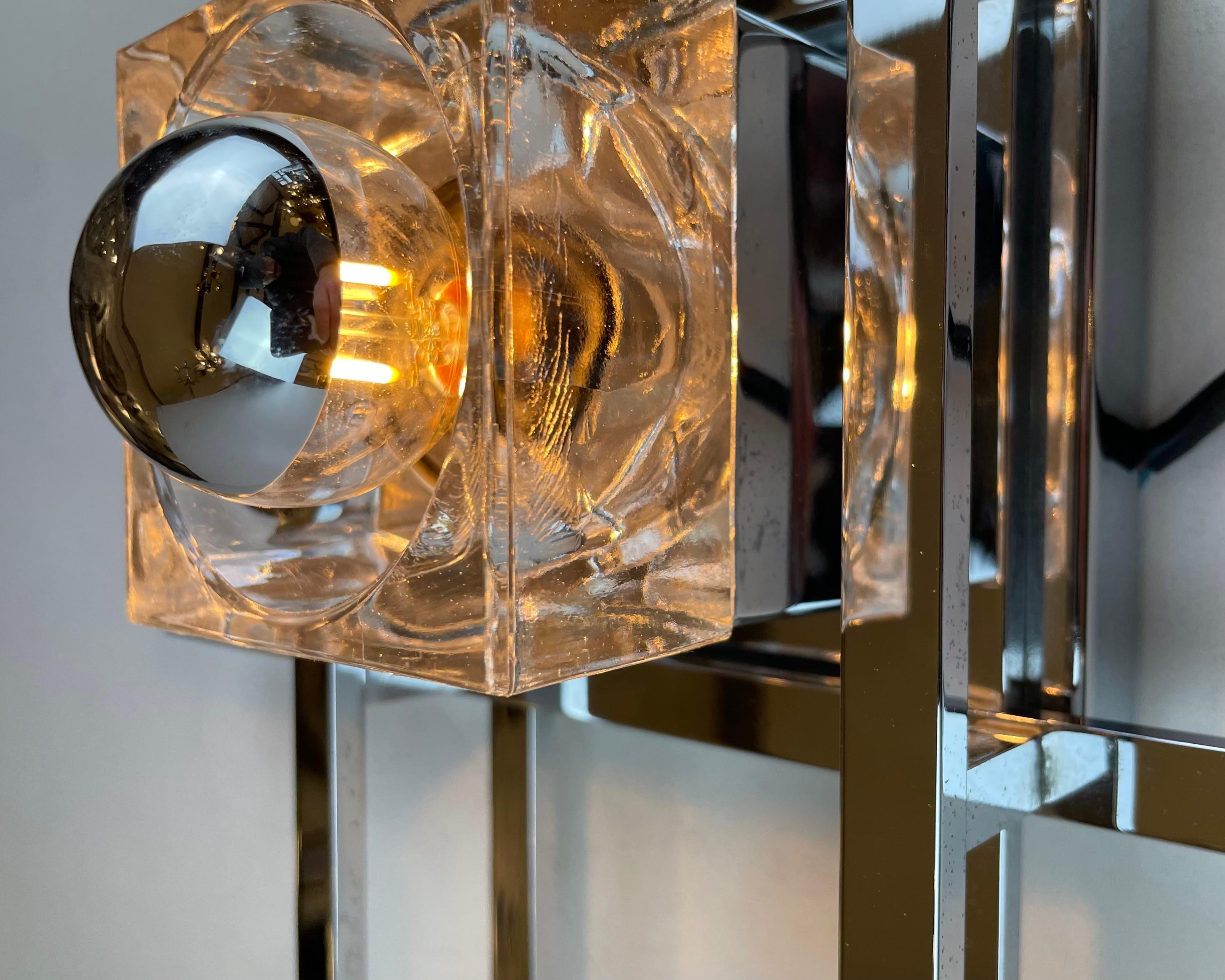 Cubic, Lámpara de pared de Gaetano Sciolari, años 70 en venta 7