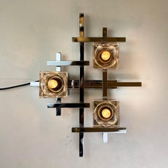 Cubic, applique murale de Gaetano Sciolari, 1970
