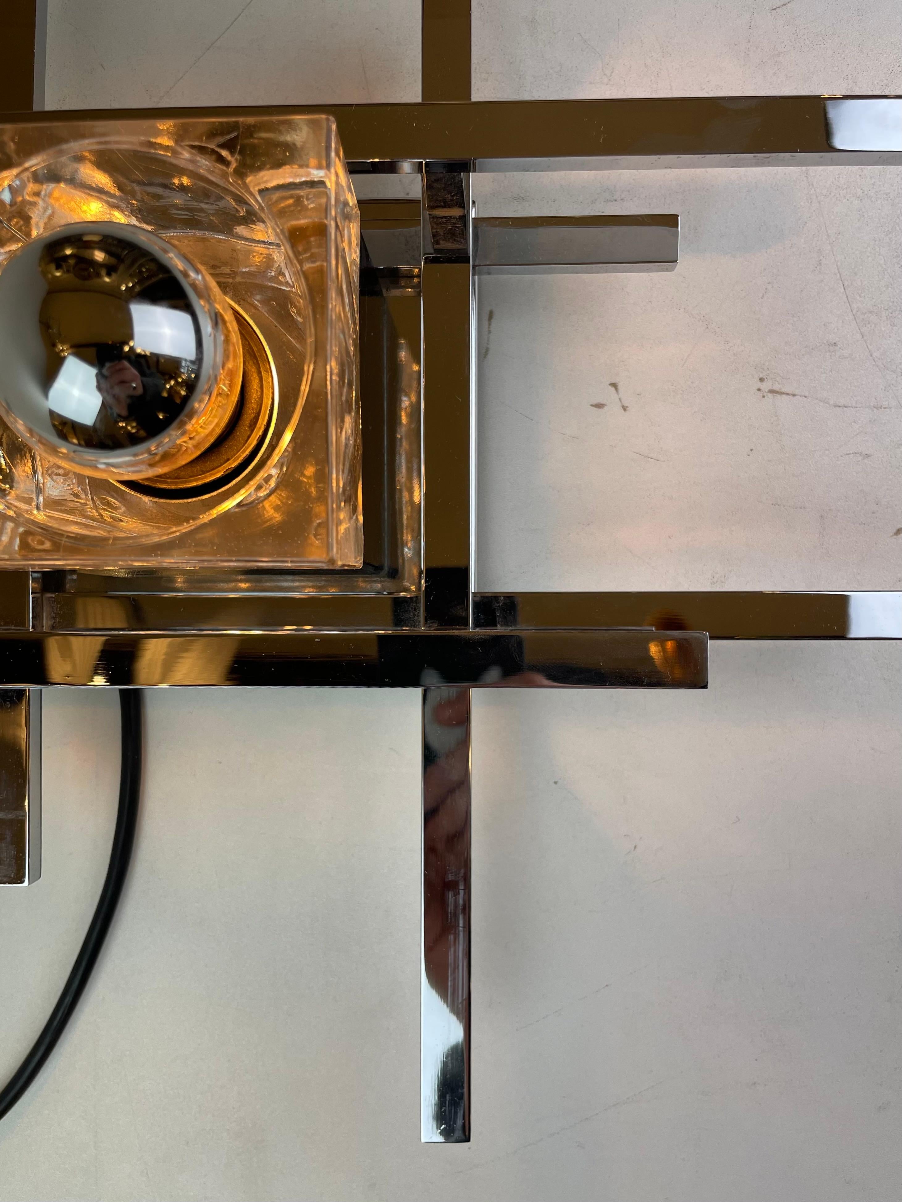 Cubic, Lámpara de pared de Gaetano Sciolari, años 70 en venta 2