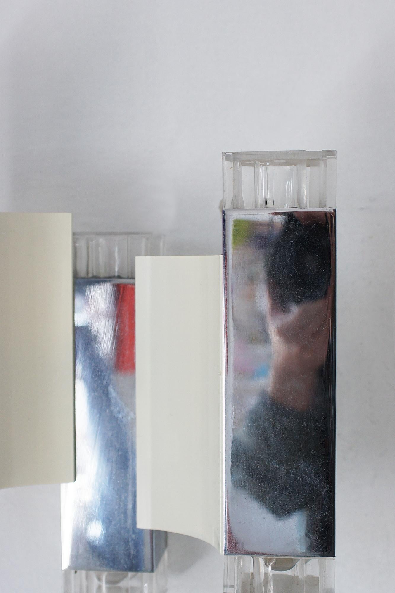Lampe murale cubique de Gaetano Sciolari pour Sciolari Illuminazione, Italie 1