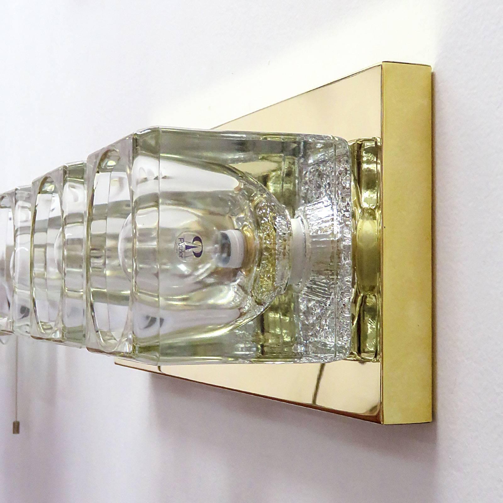 Polished Cubic Wall Light by Peill & Putzler