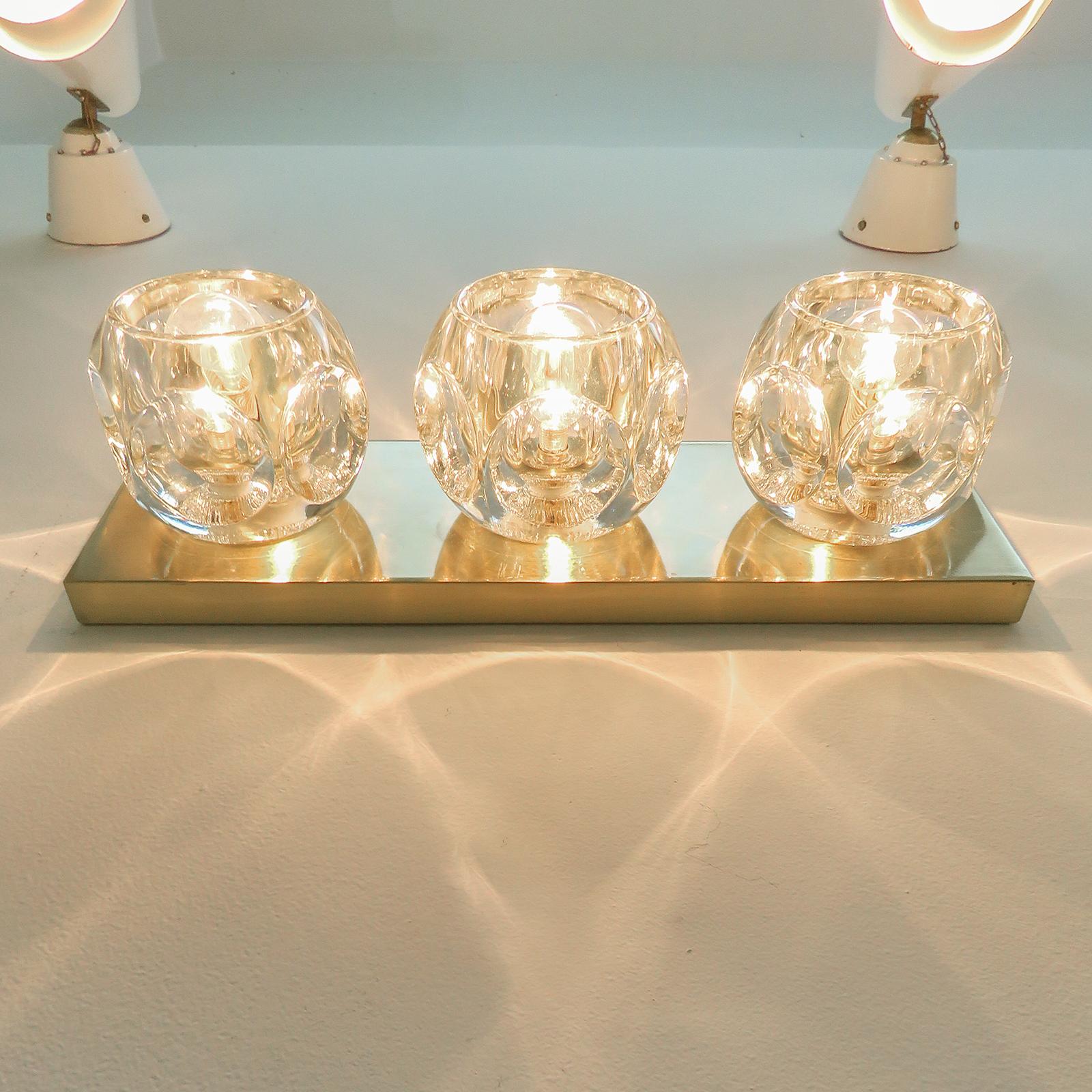 Ottone Cubic Wall Light by Peill & Putzler in vendita