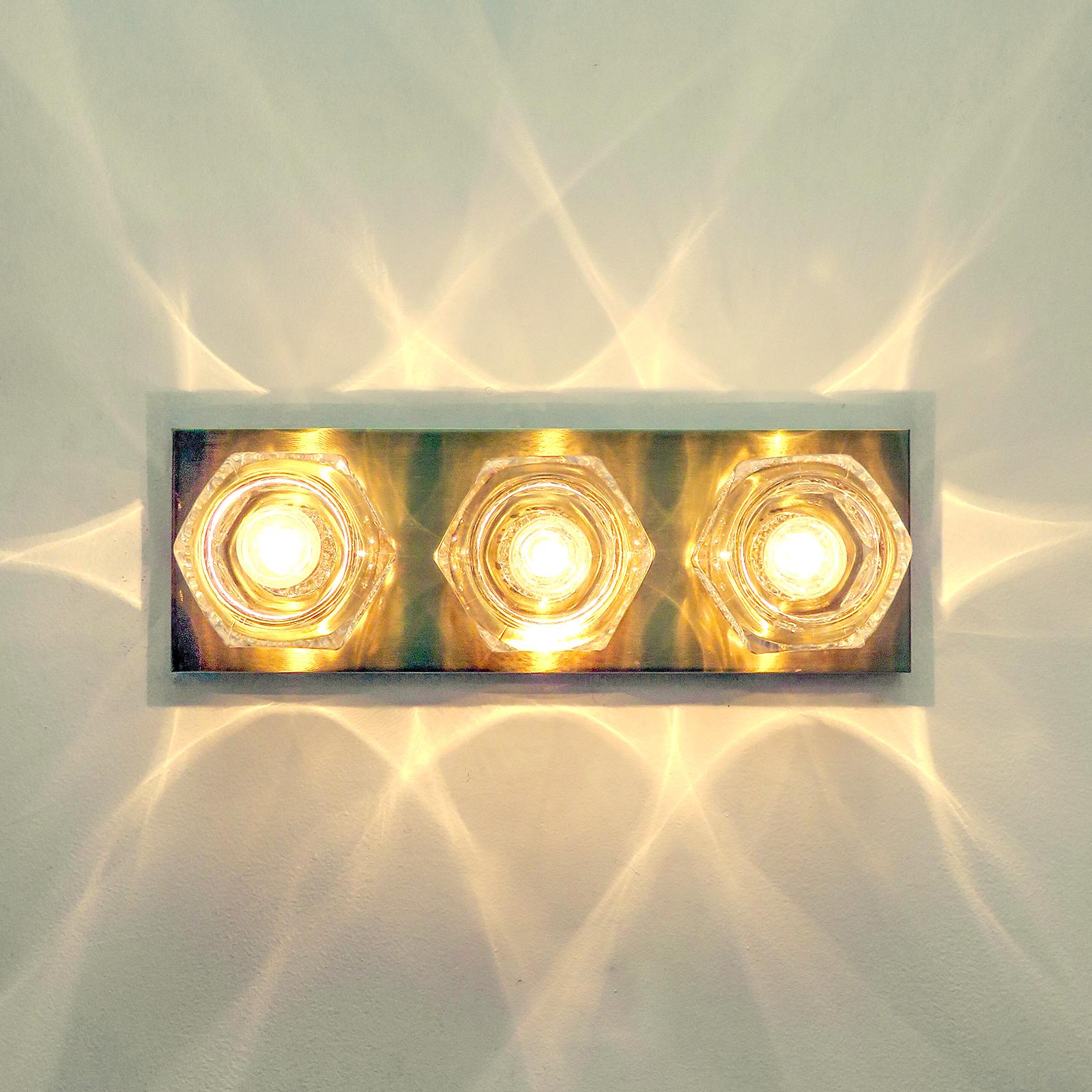 Cubic Wall Light by Peill & Putzler For Sale 1