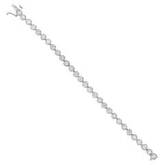 Cubic Zirkonia Lünette Tennis Armband 7.50cttw 14k Weiß oder Gelb Gold