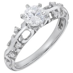 Anello con zirconi in argento Sterling Spring Willow - Misura L1/2 (circa 6US)
