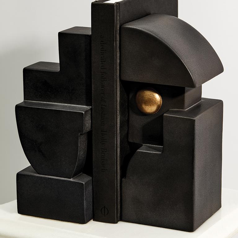 Contemporary Cubism Bookend I For Sale