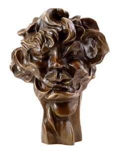 Cubism Sculpture Head in bronze