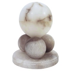 Cubist alabaster table lamp in the style of Eclipsi, Spain, 1950s