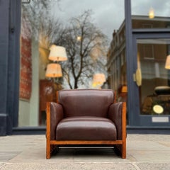 Cubist Armchair by Zbyněk Hřivnáč for the Hotel Praha