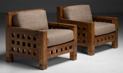Cubist Armchairs, France circa 1970