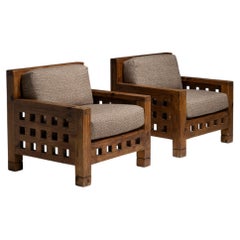 Cubist Armchairs, France circa 1970