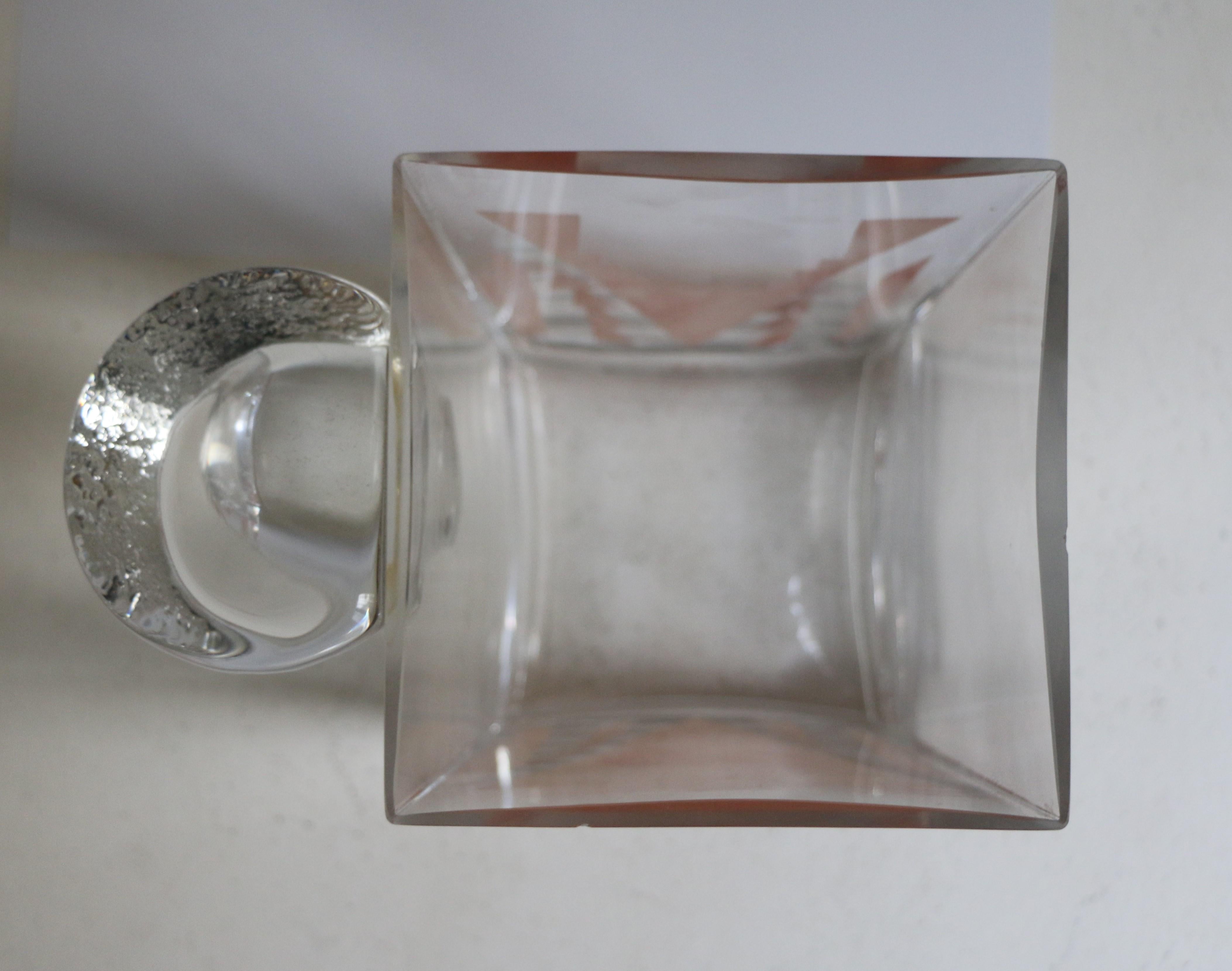 Mid-20th Century Cubist Art Deco Vase by A Riecke, France, from Restaurant La Coupole, Dated 1937