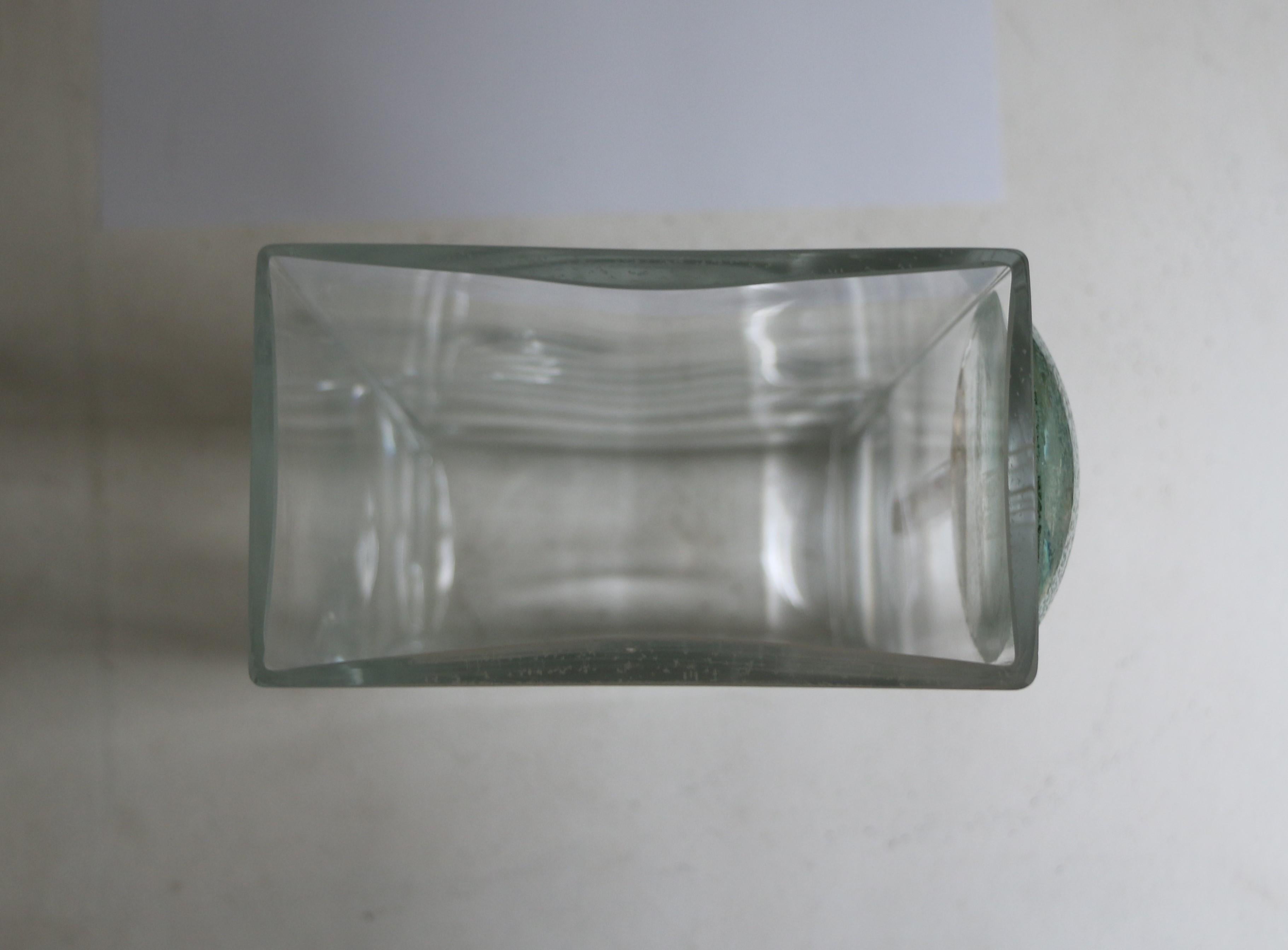 Mid-20th Century Cubist Art Deco Vase by A Riecke, France, Signed and Dated 1939 For Sale