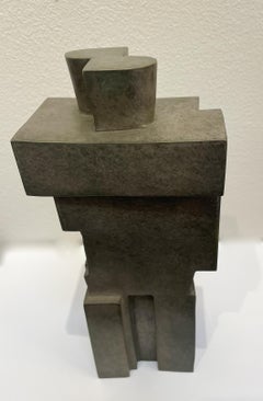 Cubist Bronze Sculpture 'The Twins' by Willy Kessels, 1920s