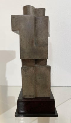 Cubist Bronze Sculpture 'The Twins' by Willy Kessels, Belgium, 1920s