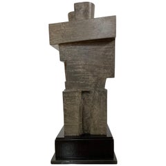 Cubist Bronze Sculpture 'The Twins' by Willy Kessels, Belgium, 1920s