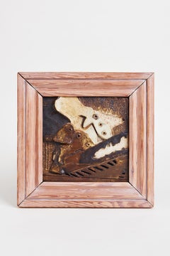 Cubist Ceramic Wall Plaque