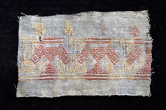 Cubist Chancay Pre-Columbian Textile, Peru, 1100-1420 AD - Ex Ferdinand Anton