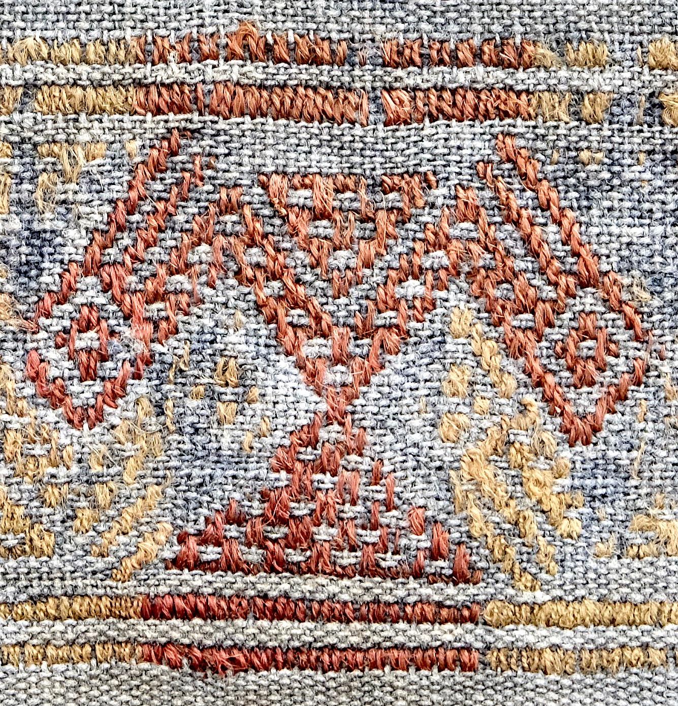 Peruvian Cubist Chancay Pre-Columbian Textile, Peru, 1100-1420 AD - Ex Ferdinand Anton