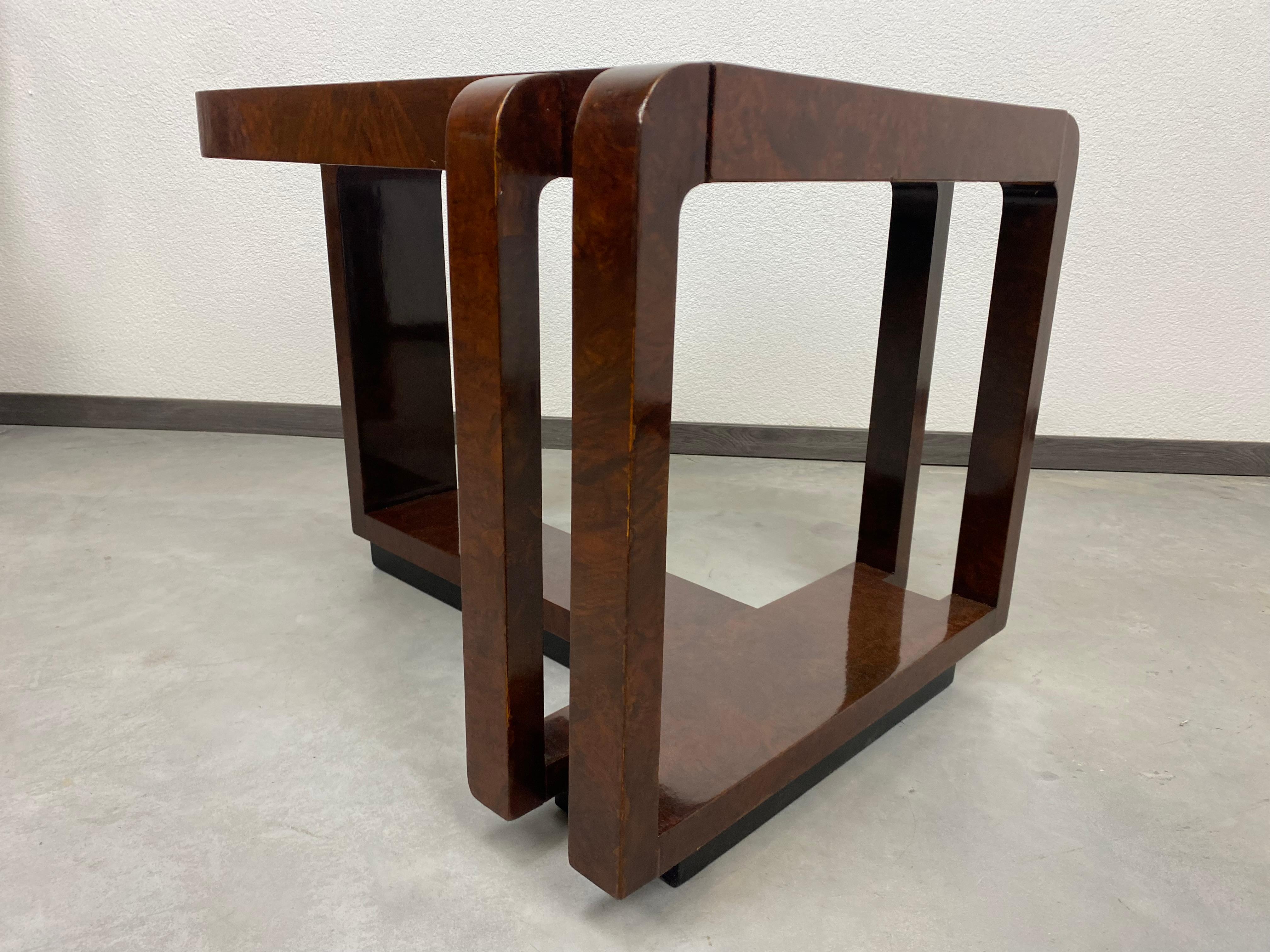 Walnut Cubist Coffee Table