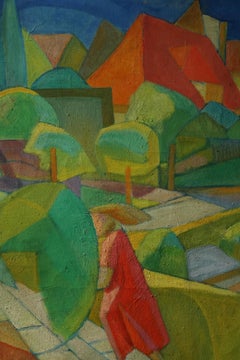 Cubist composition by Anton Hansen, Denmark, C.1940.