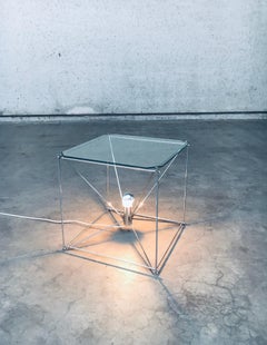 Cubist Design Floor Lamp Table by Max Sauze, France 1960's