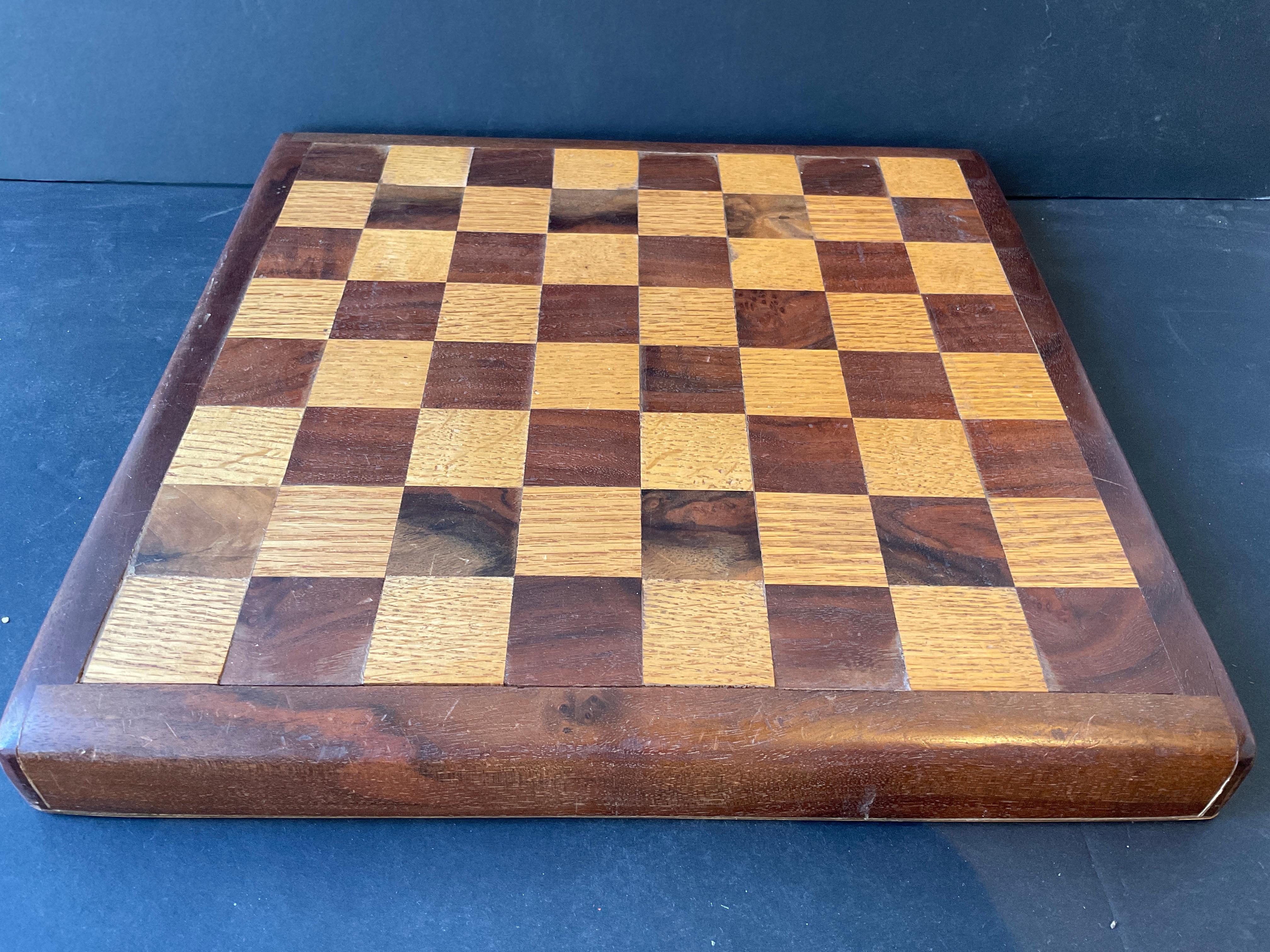 Set di scacchi cubisti fatti a mano in Wood in vendita 3