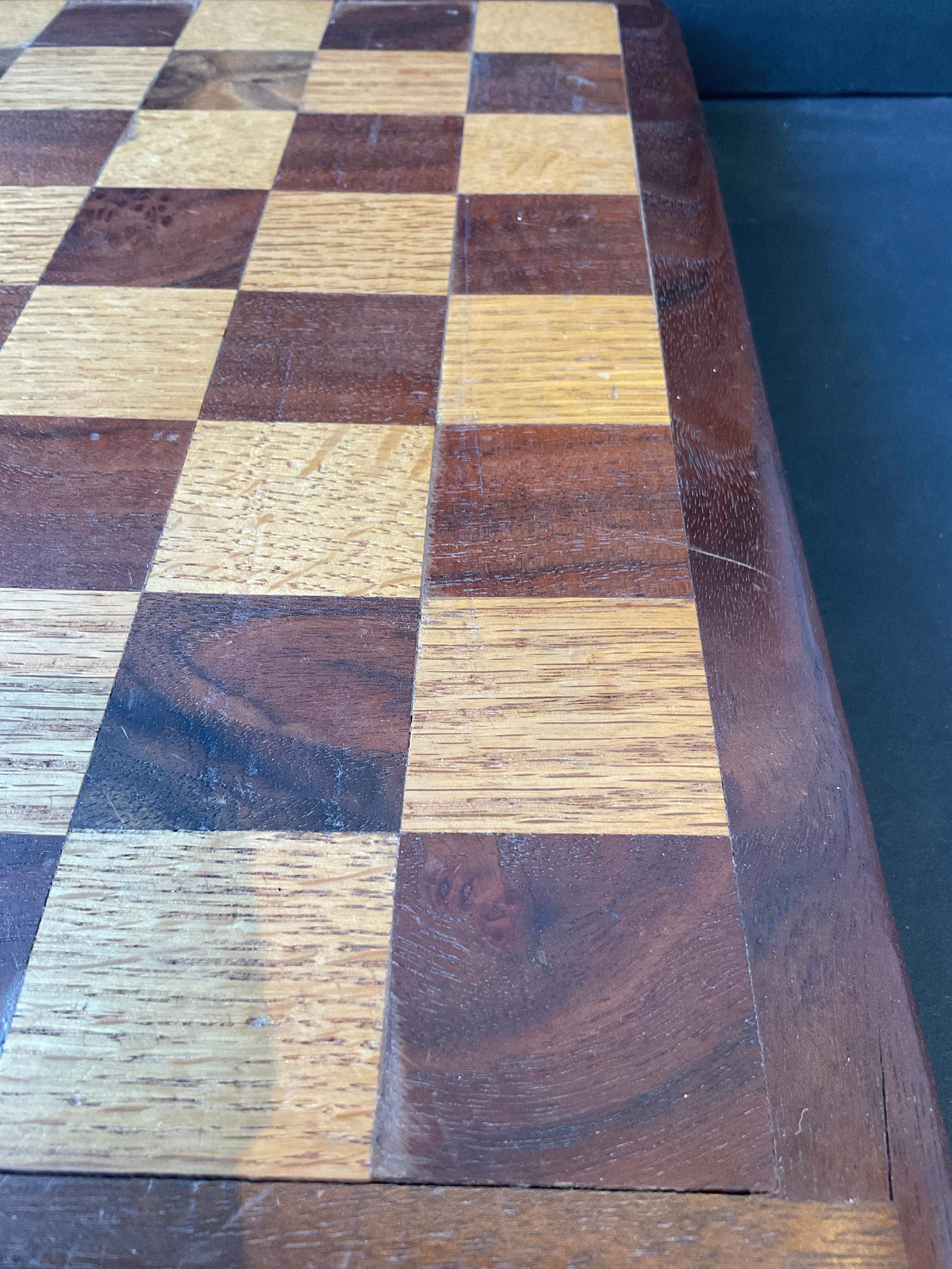 Set di scacchi cubisti fatti a mano in Wood in vendita 4