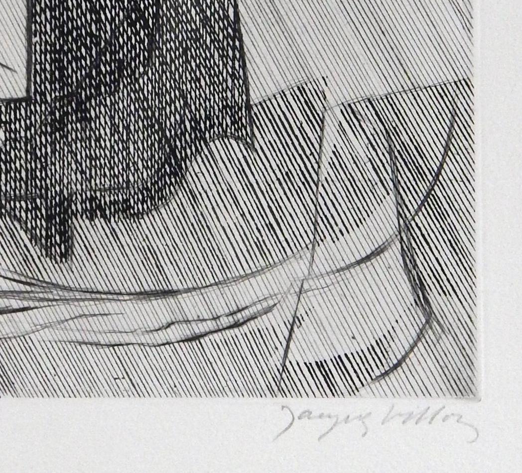 Jacques Villon Kubistische Original-Radierung, 1951, Figure de Femme im Zustand „Gut“ im Angebot in Phoenix, AZ