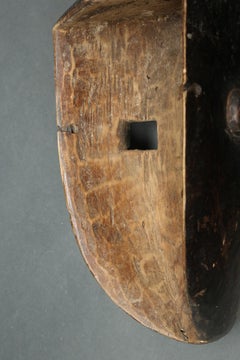 Cubist Large Lwalwa Tribal African Mask, DRC