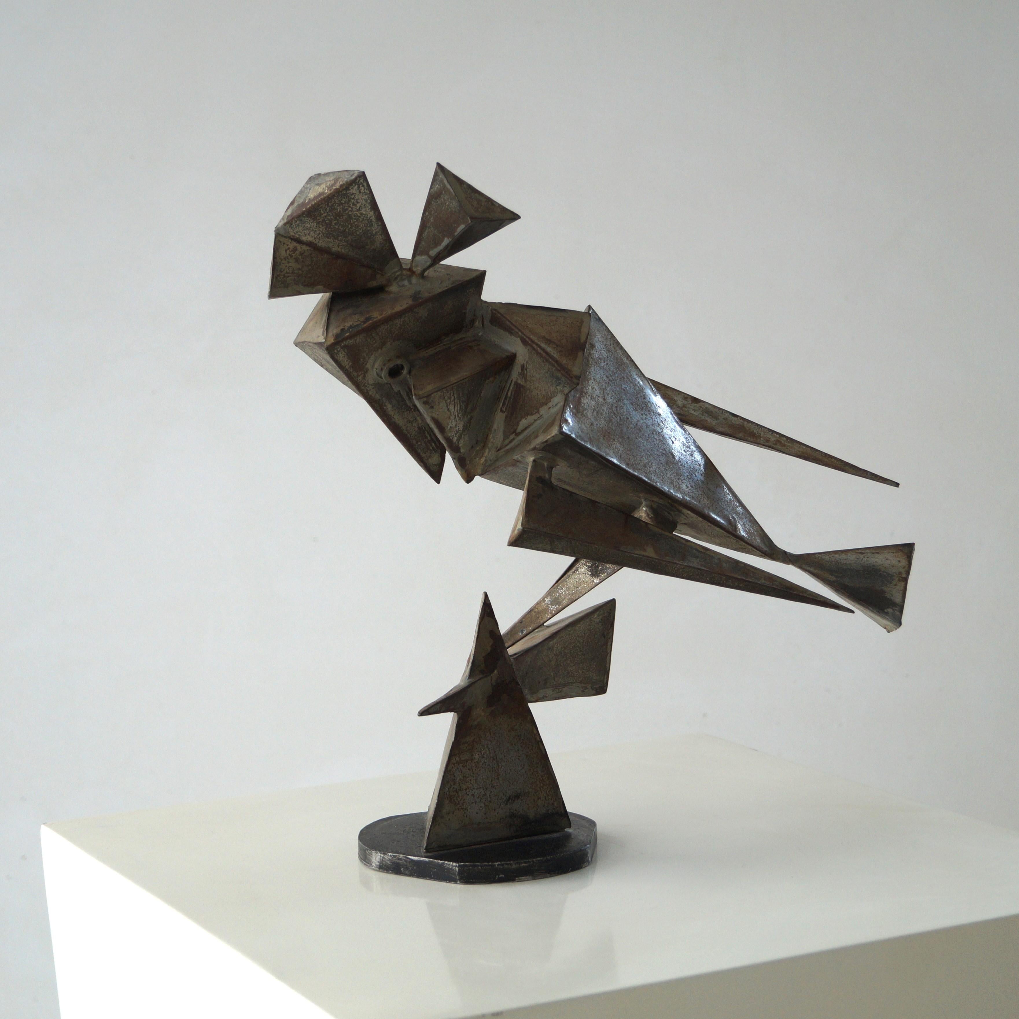 Scultura cubista e modernista olandese in metallo raffigurante un uccello, anni '60 in vendita 2