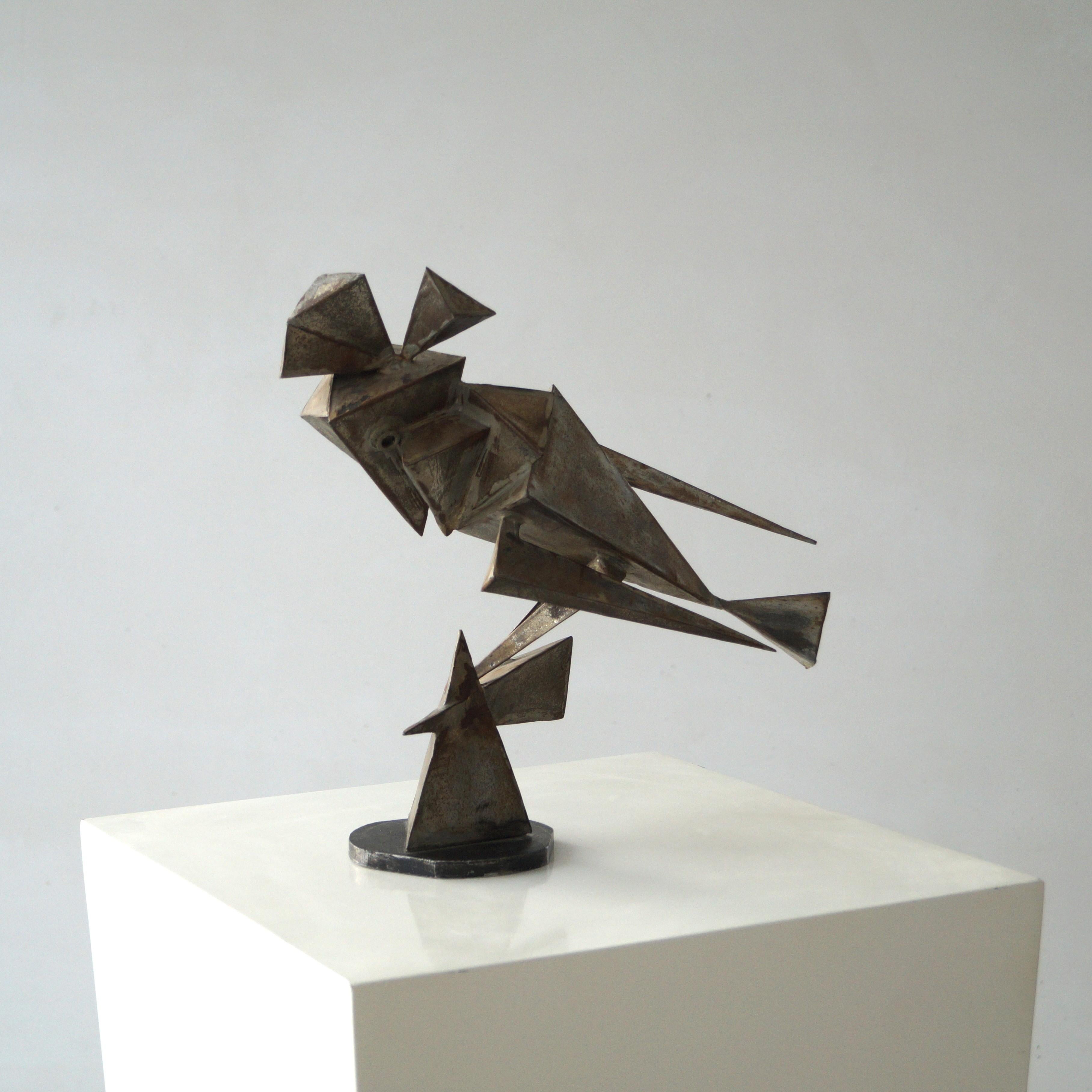 Scultura cubista e modernista olandese in metallo raffigurante un uccello, anni '60 in vendita 6