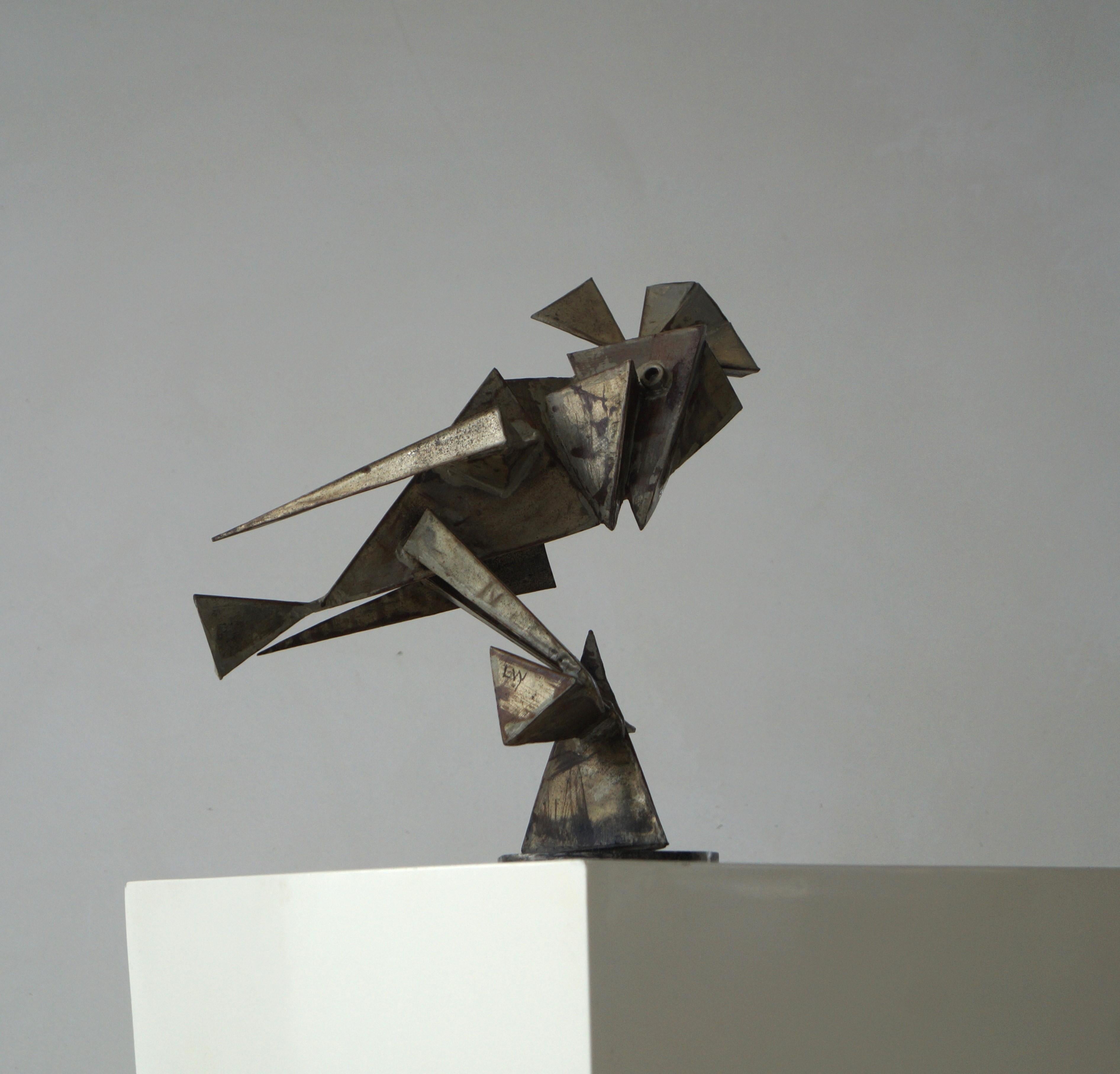 Scultura cubista e modernista olandese in metallo raffigurante un uccello, anni '60 in vendita 5