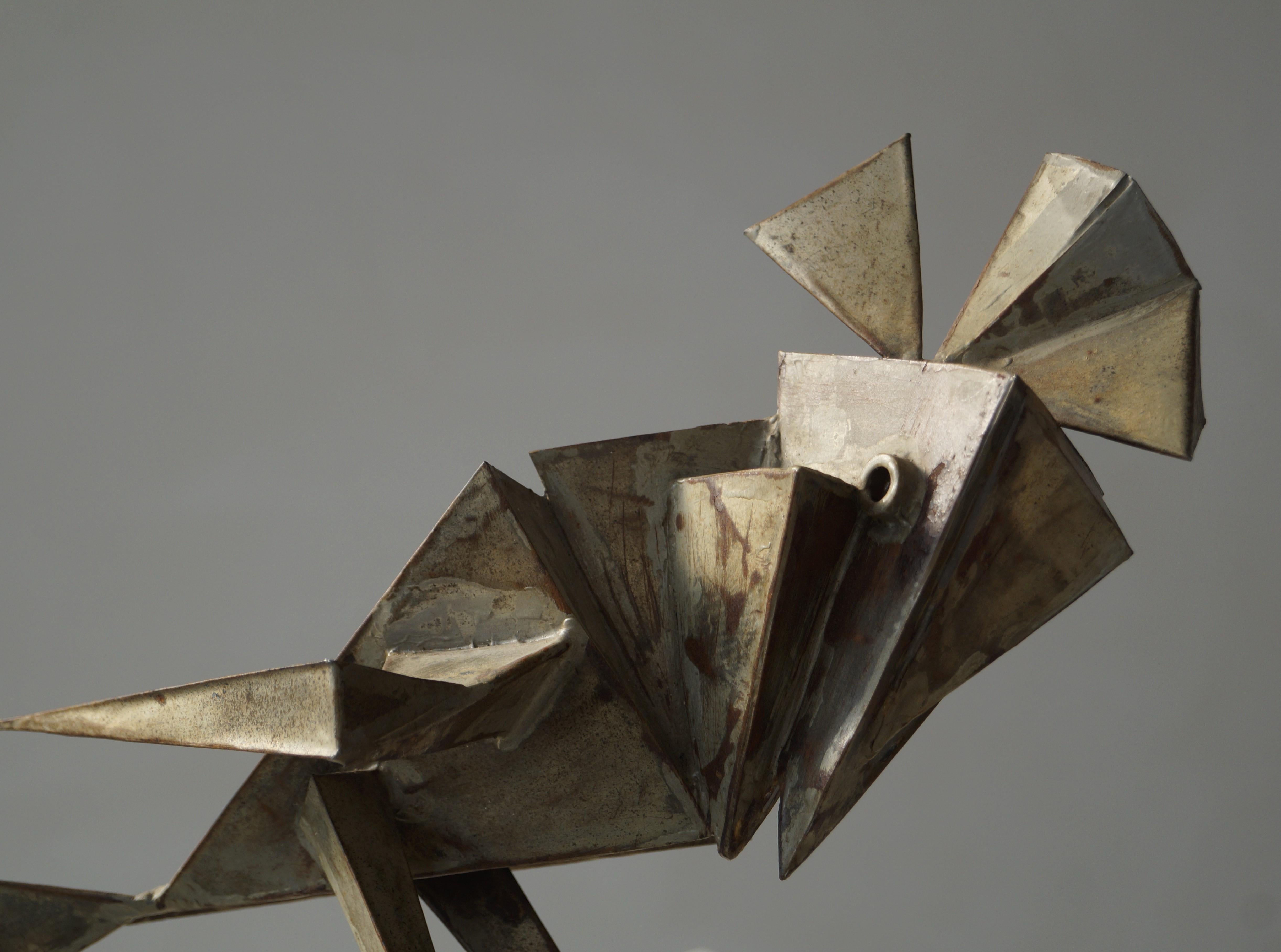 Scultura cubista e modernista olandese in metallo raffigurante un uccello, anni '60 in vendita 8