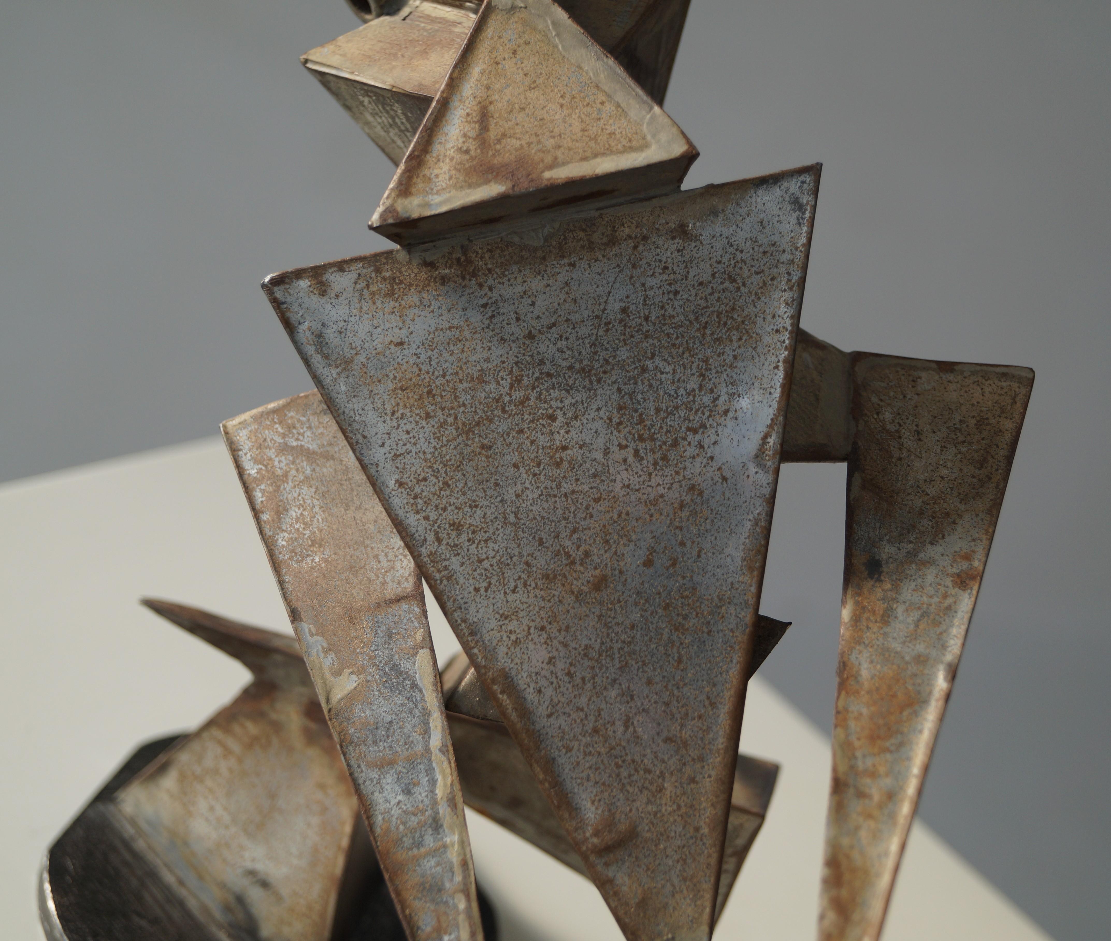 Scultura cubista e modernista olandese in metallo raffigurante un uccello, anni '60 in vendita 9