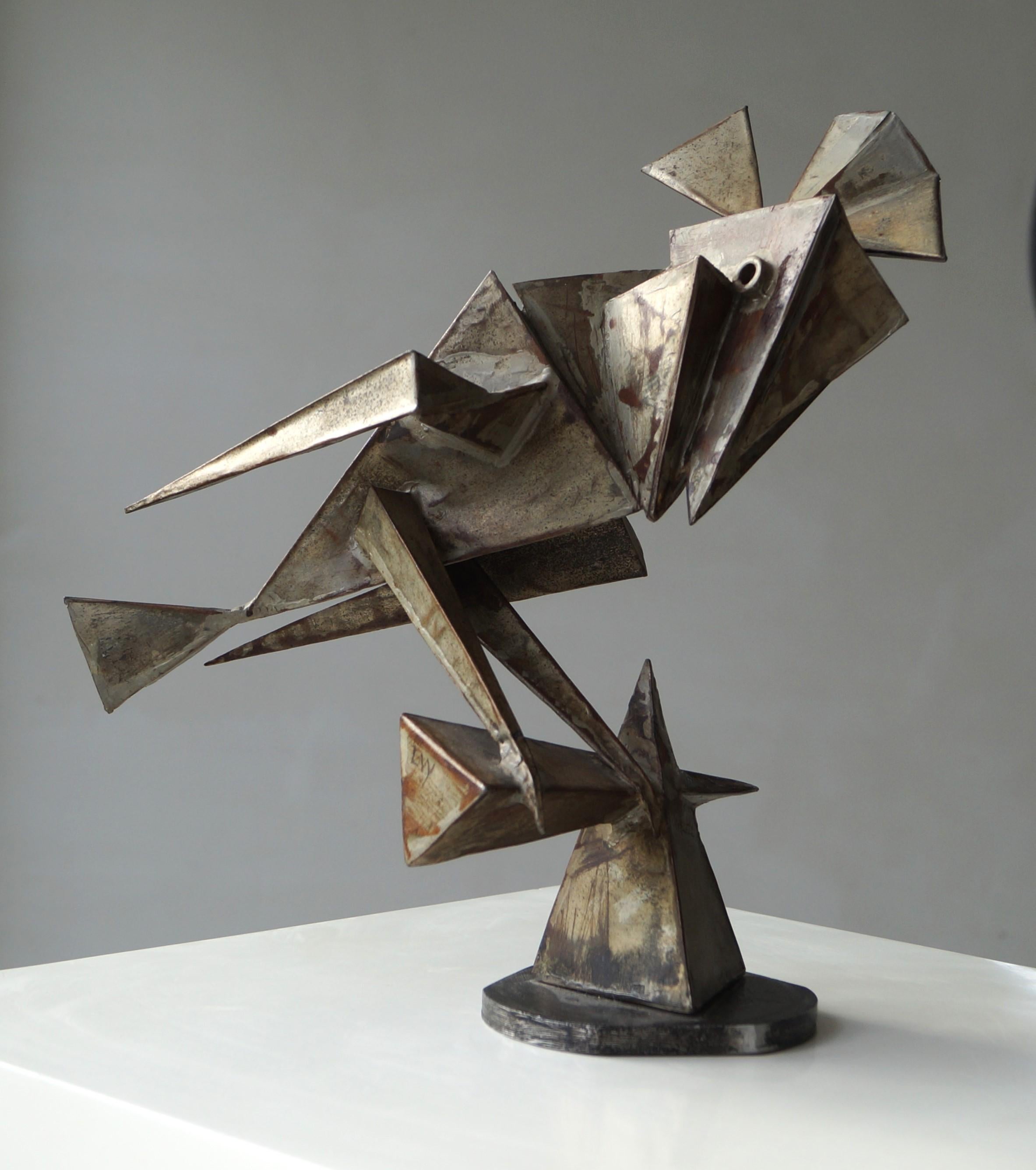Scultura cubista e modernista olandese in metallo raffigurante un uccello, anni '60 in vendita 7