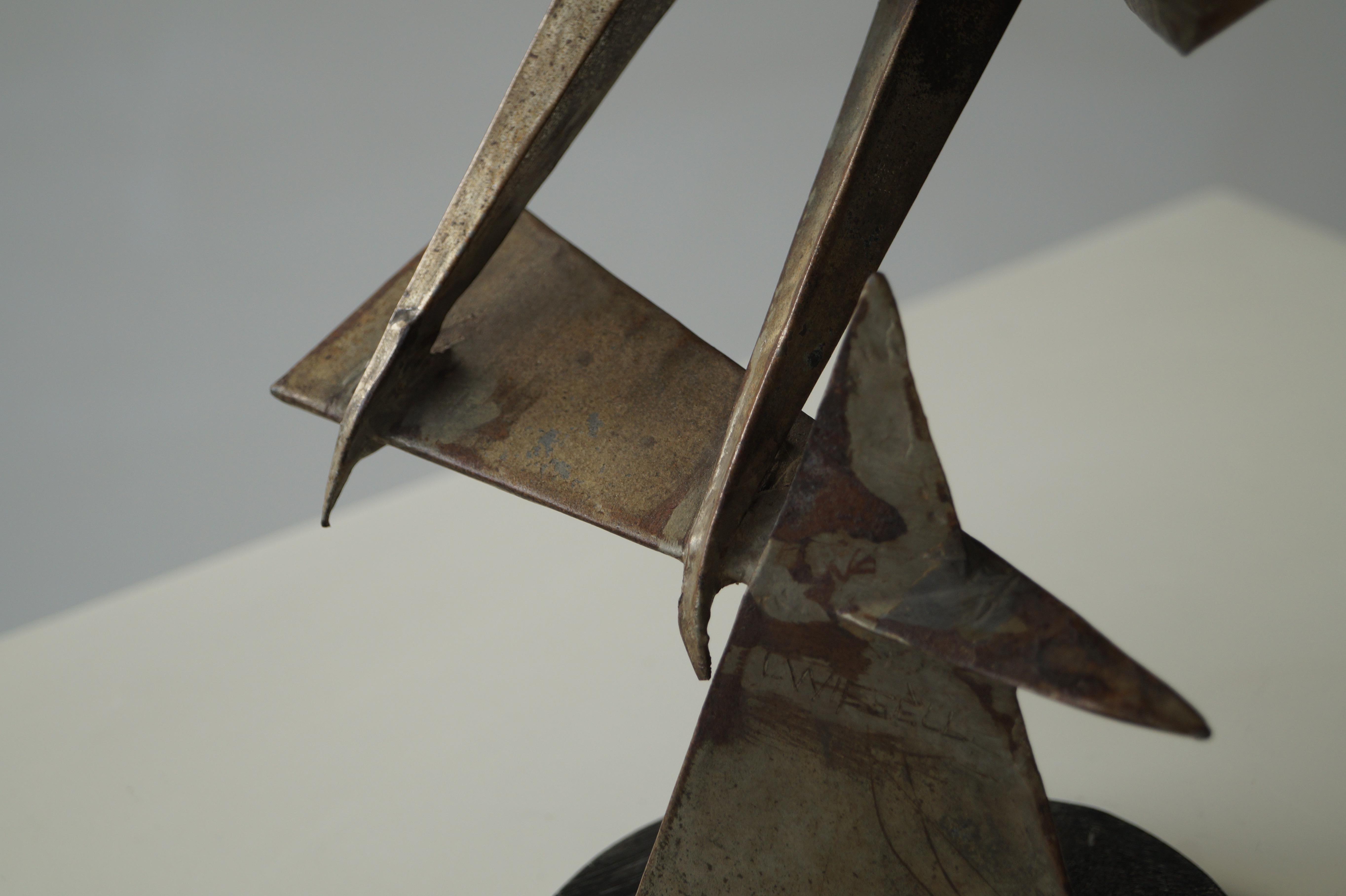 Scultura cubista e modernista olandese in metallo raffigurante un uccello, anni '60 in vendita 10