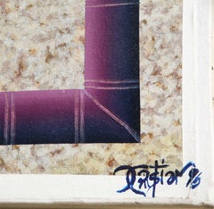 Pittura a olio cubista di Cristian Navarro Rivera