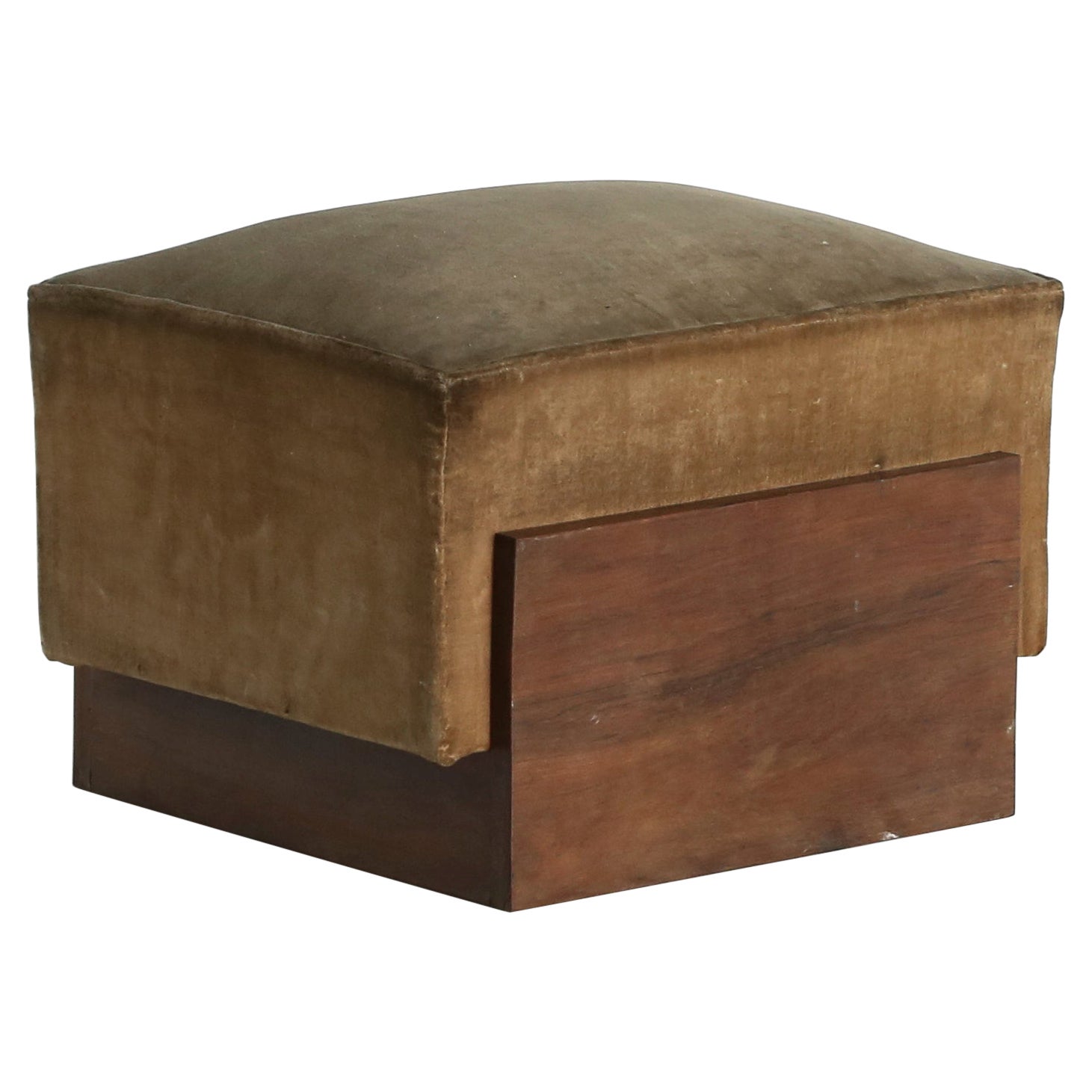 Cubist Ottoman, France, 1930s