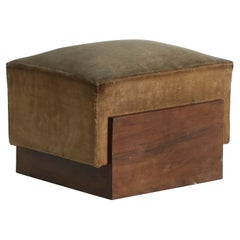 Cubist Ottoman, France, 1930s