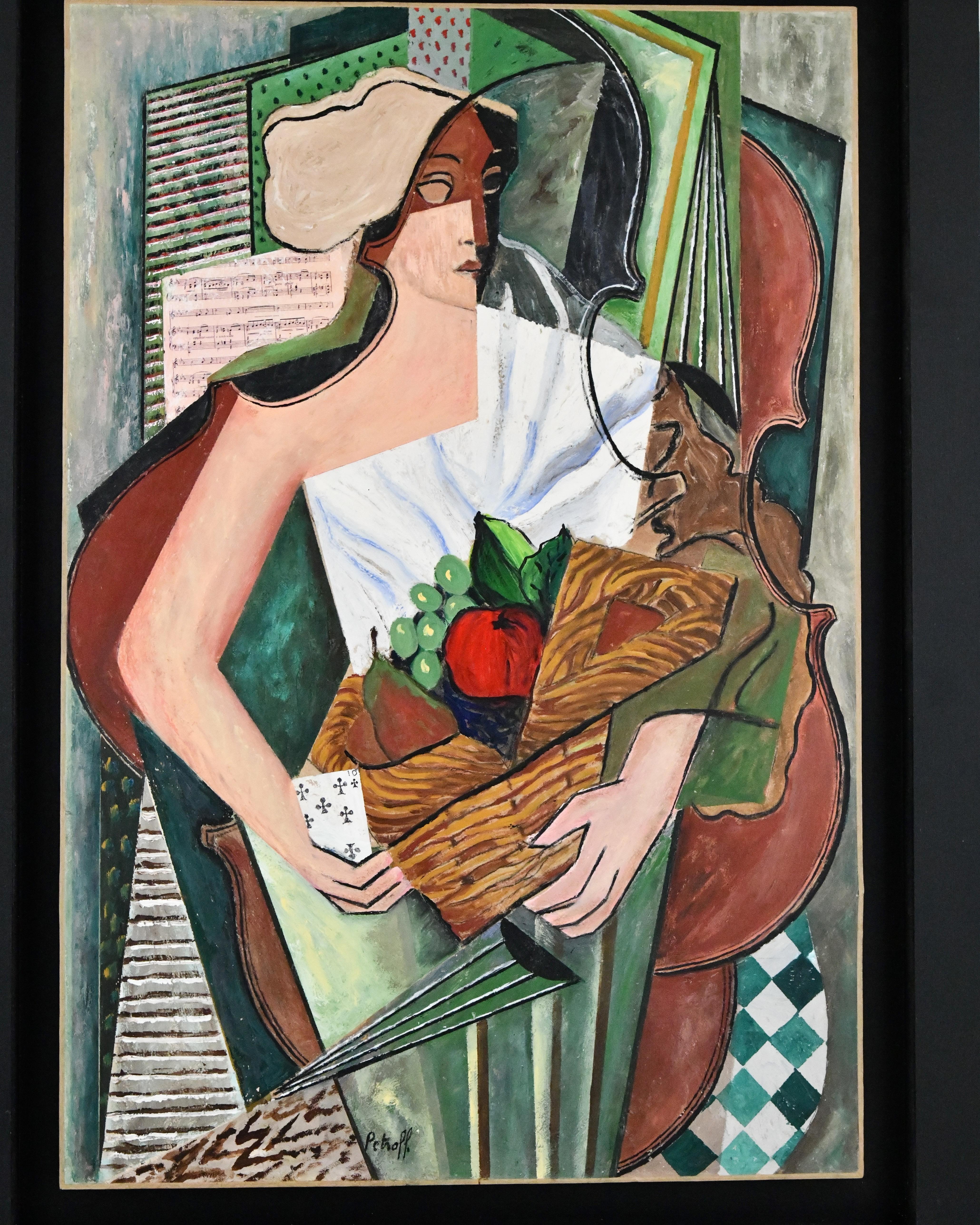 lady with fruit basket painting