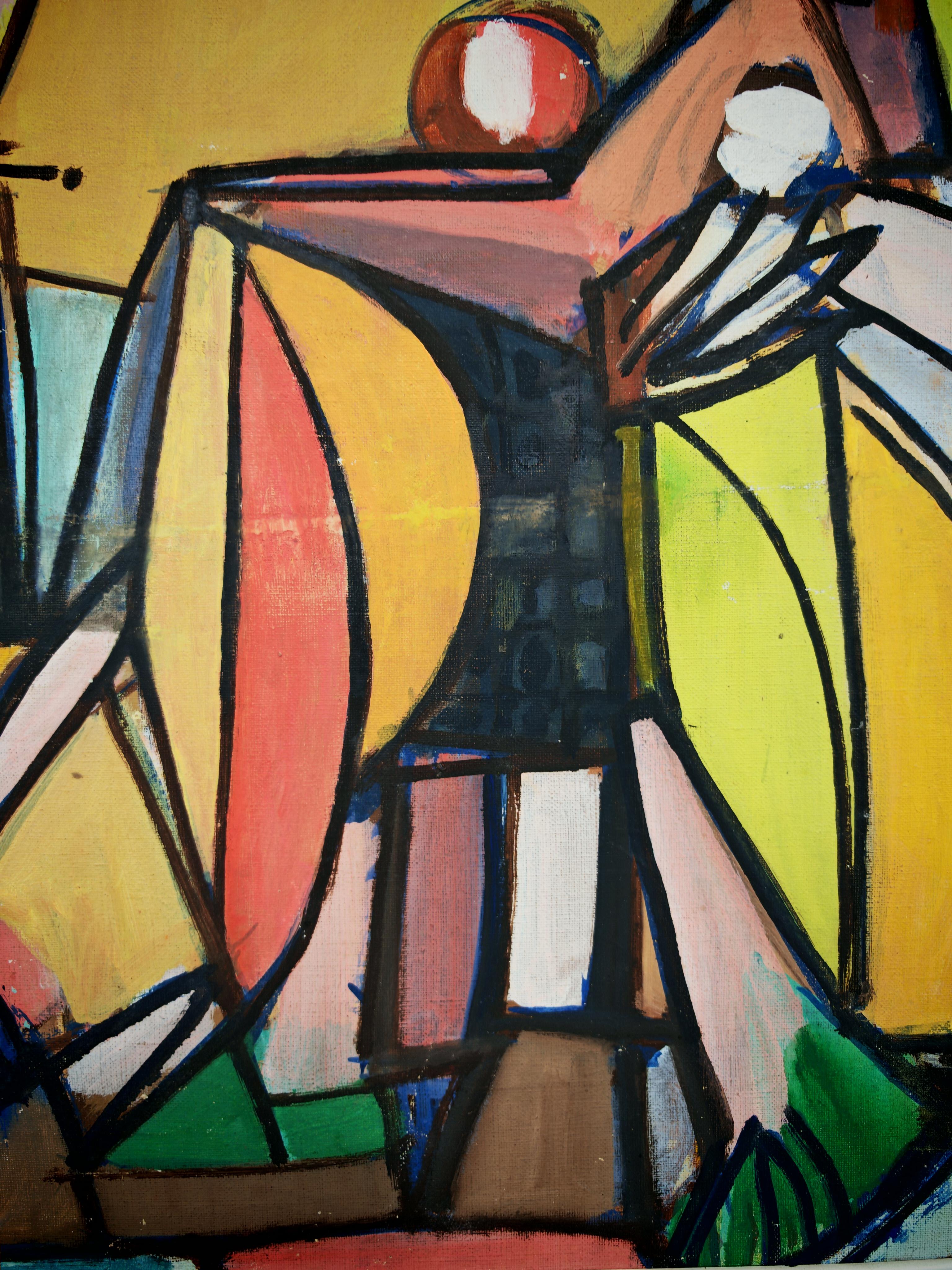 Kubistisches Gemälde 
