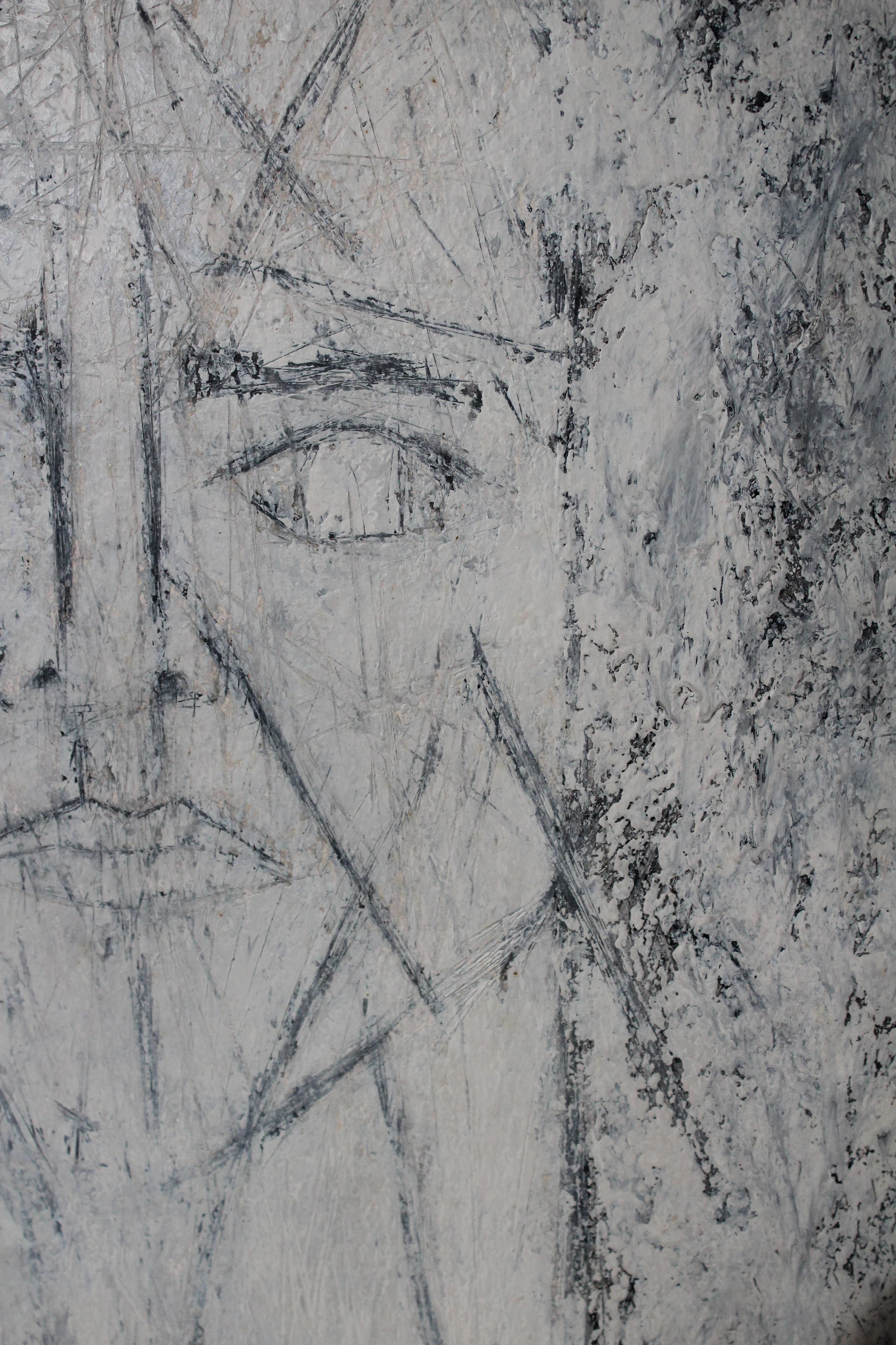 Kubistisches Porträt von Emmanuel Godefroy (Ende des 20. Jahrhunderts) im Angebot