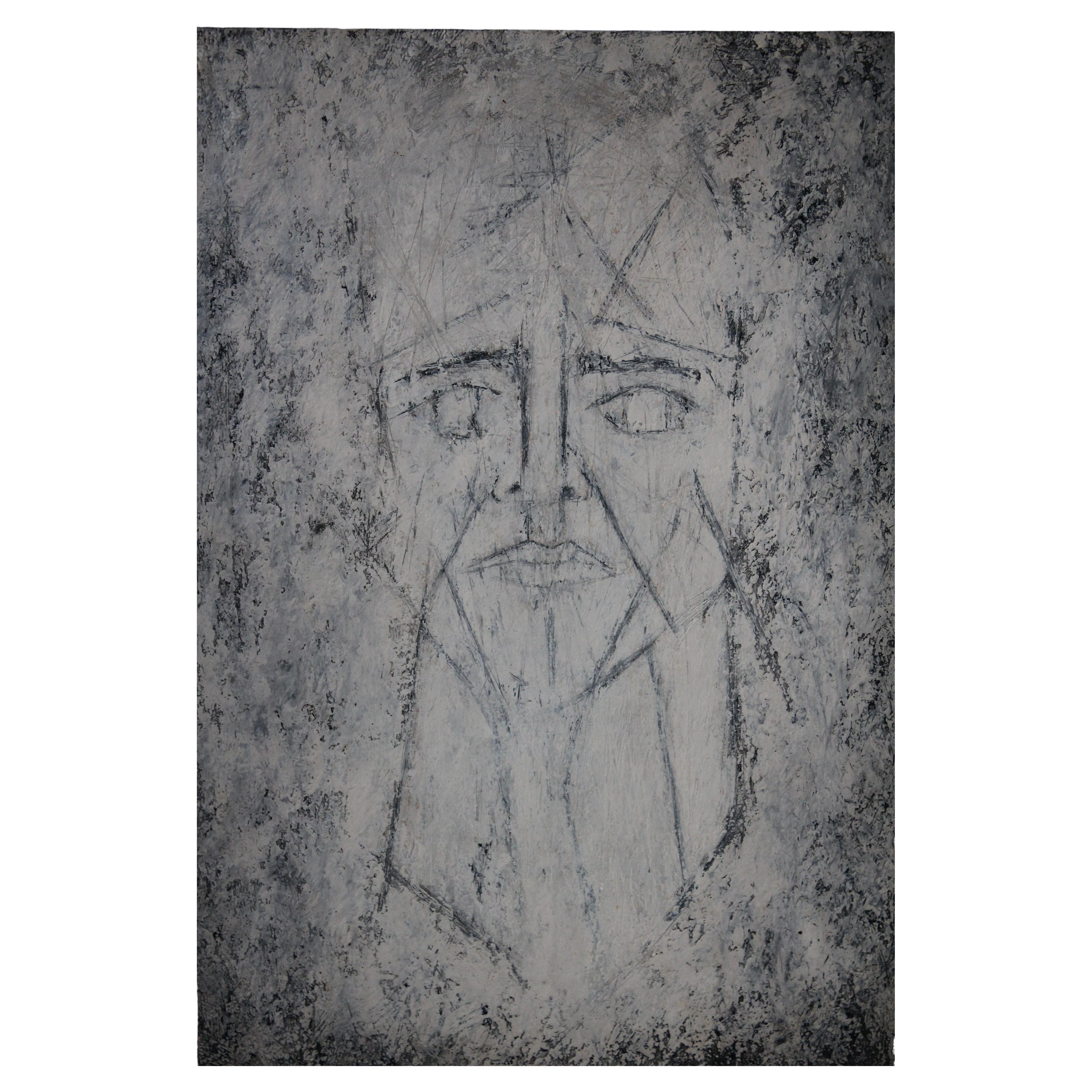 Cubist portrait by Emmanuel Godefroy For Sale